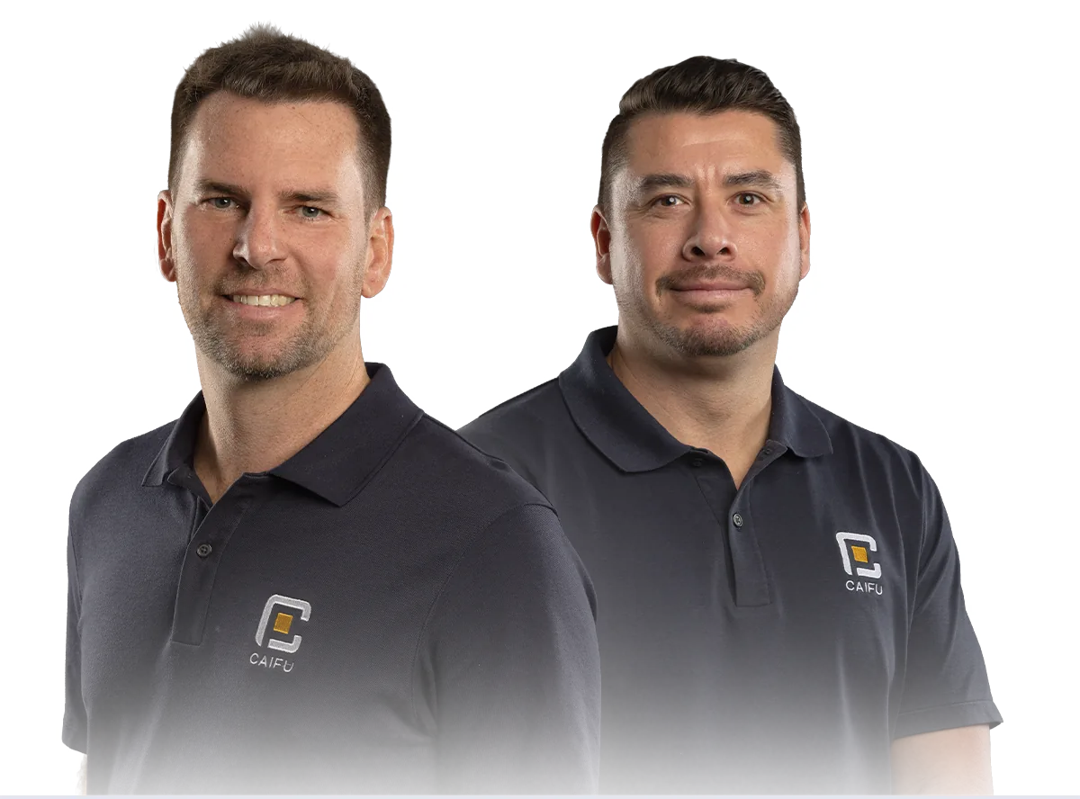 Drew and Damien, Caifu Property founders
